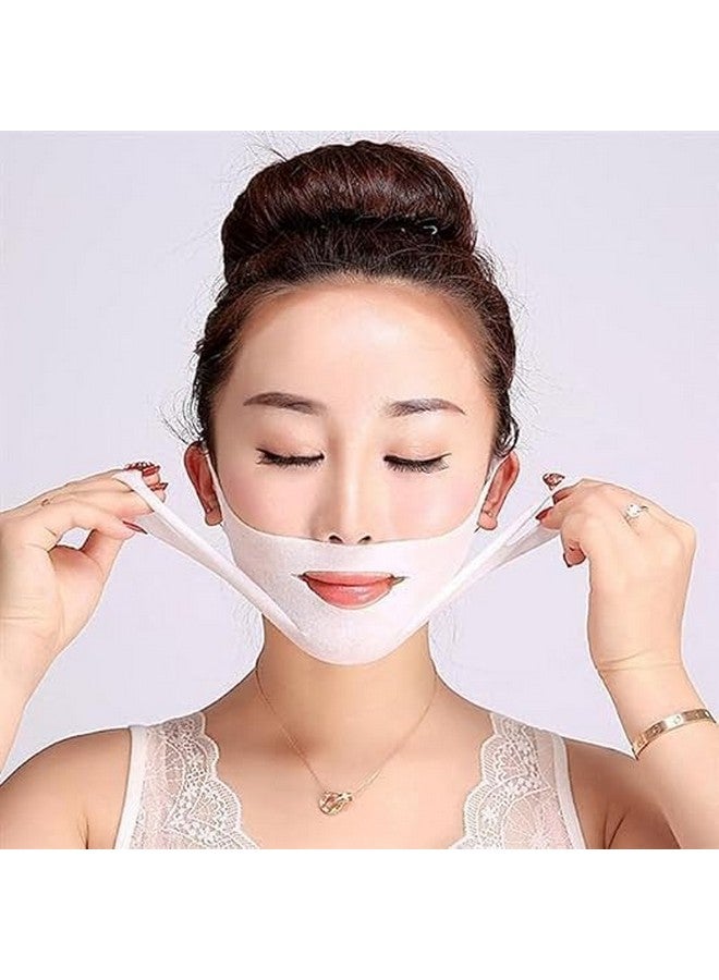 Bindex Women V Line Lifting Face Mask, Double Chin Reducer Mask V Shaped Slimming Face Mask Chin Up Patch for Firming Tightening and Moisturizing Skin For Women - Image 2