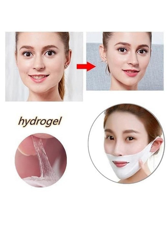 Bindex Women V Line Lifting Face Mask, Double Chin Reducer Mask V Shaped Slimming Face Mask Chin Up Patch for Firming Tightening and Moisturizing Skin For Women - Image 3