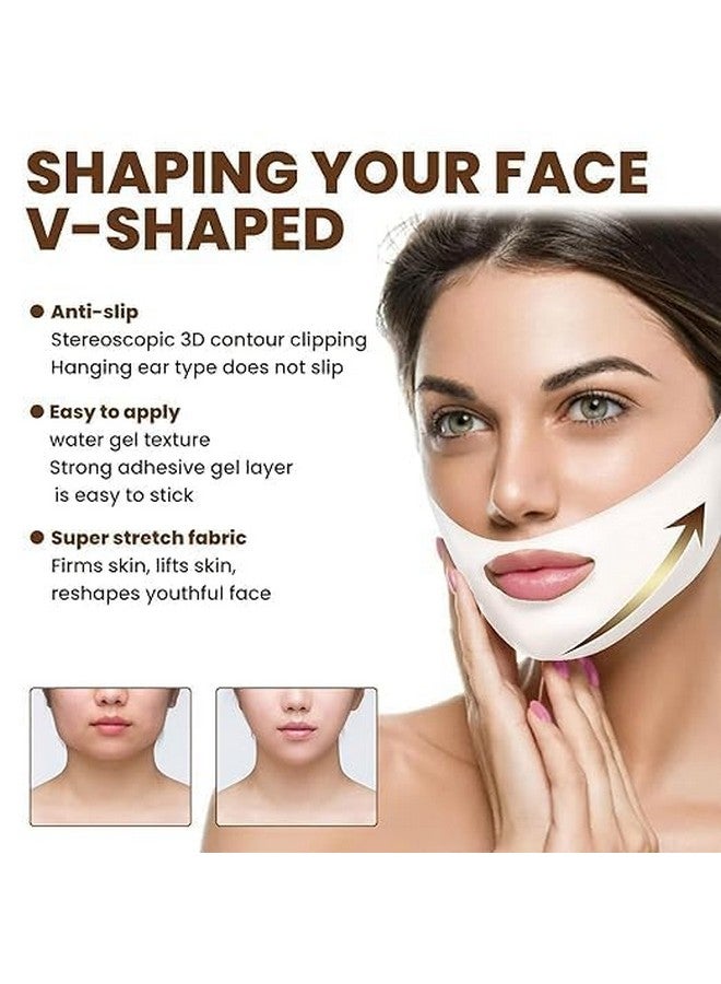 Bindex Women V Line Lifting Face Mask, Double Chin Reducer Mask V Shaped Slimming Face Mask Chin Up Patch for Firming Tightening and Moisturizing Skin For Women - Image 5