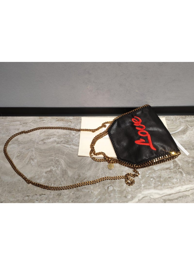 stella falabella tiny size chain tote bag love - Image 4