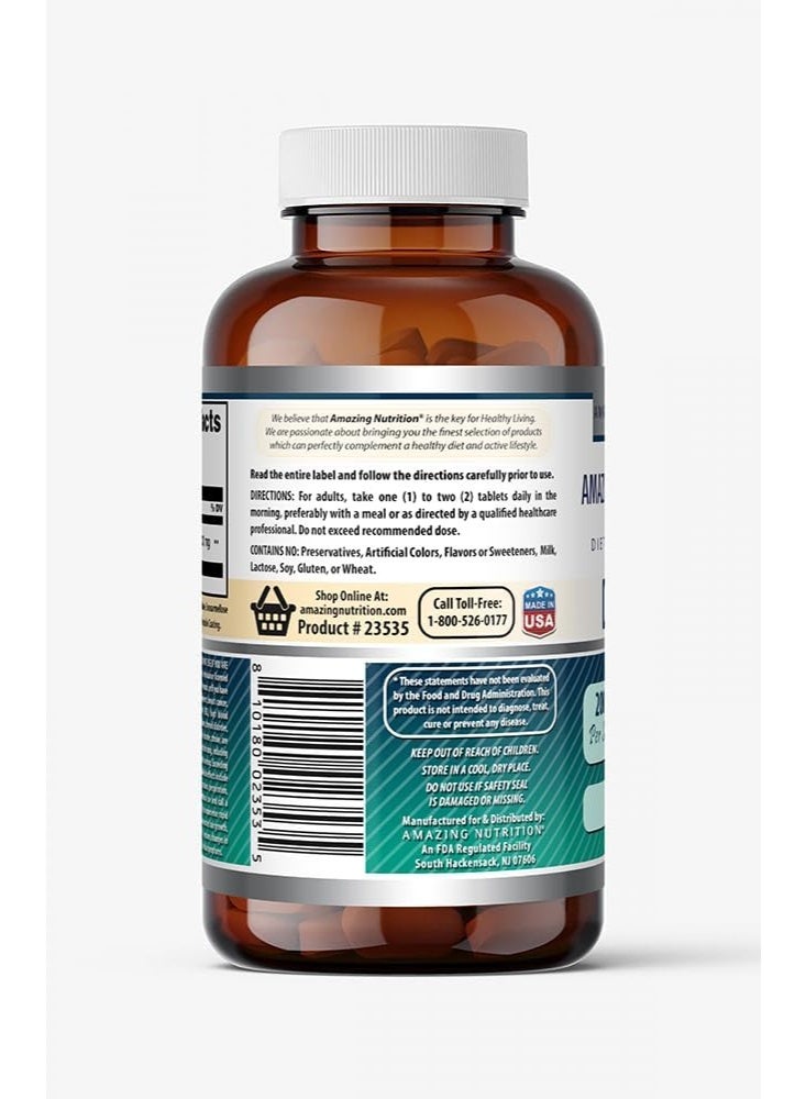 أميزينغ نيوترشن مكمل Amazing Formulas DHEA | 200 ملغ لكل حبة | 120 قرصًا | خالٍ من الكائنات المعدلة وراثيًا | خالٍ من الغلوتين | صنع في أمريكا - Image 3