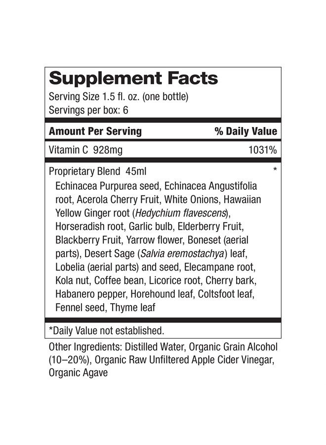 Dr. Schulze's Herbal"Shot" | Organic Extract | Gluten-Free & Non-GMO for Immune System Support | Total 9 Fl. Oz. | 6 Servings - Image 3