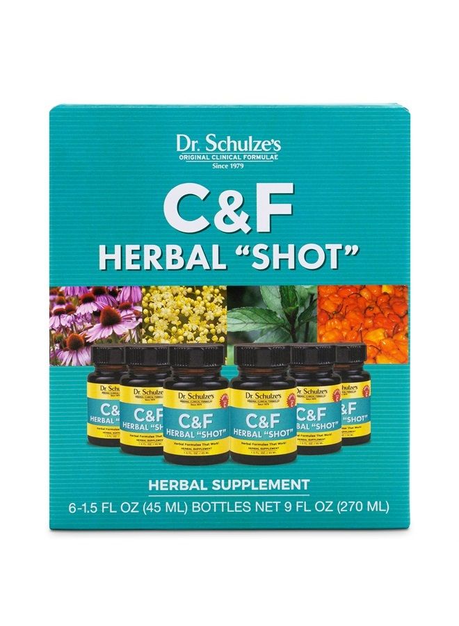 Dr. Schulze's Herbal"Shot" | Organic Extract | Gluten-Free & Non-GMO for Immune System Support | Total 9 Fl. Oz. | 6 Servings - Image 1