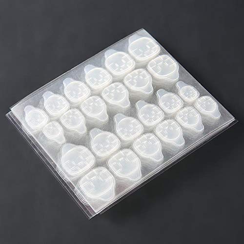 Rotekt 10 Sheets Transparent Double-Sided Adhesive Tapes, Nail Sticker for Press on Nail Sticky Tabs,Toenail Toe Nail Sticker for Fake Faux Nails, Nail Glue Sticker False Nail Tips - Image 2