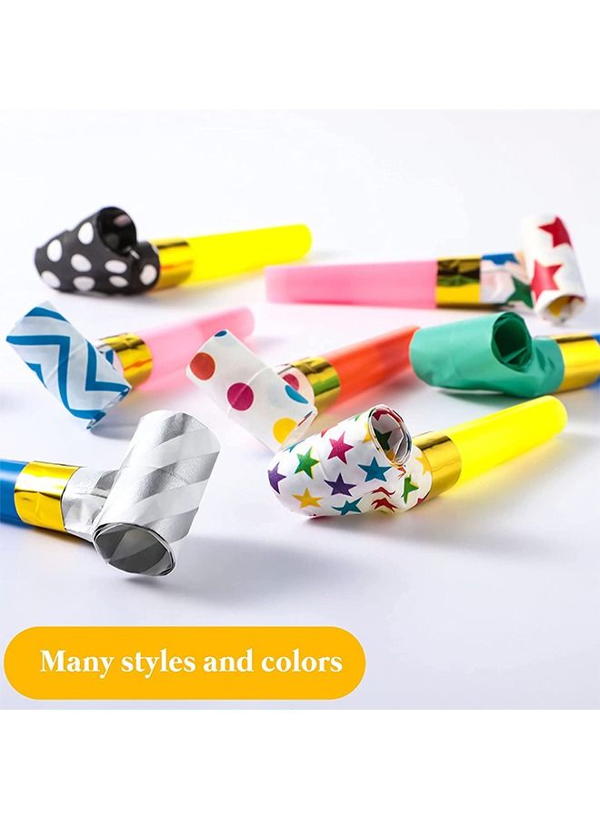 Bee 20Pcs Blowouts Noisemakers Funny Party Blowouts Blowers Musical Blowouts Party Horns Colorful Musical Paper Noisemakers Blowouts Whistles Party Supplies Decorative Toys - Image 2