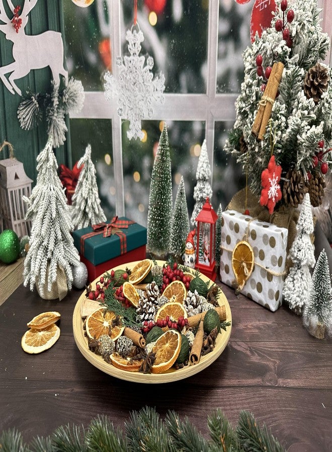 Pextian Old-Timey Christmas Potpourri Bowl Filler, Decorative Christmas Vase Filler Decor with Cinnamon Sticks, Star Anise, Cloves, Dried Orange Slices, Pine Cones, Red Berry, Vase Filler for Hostess - Image 2