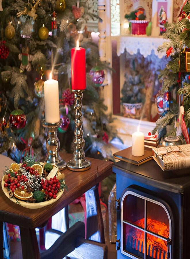 Pextian Old-Timey Christmas Potpourri Bowl Filler, Decorative Christmas Vase Filler Decor with Cinnamon Sticks, Star Anise, Cloves, Dried Orange Slices, Pine Cones, Red Berry, Vase Filler for Hostess - Image 3