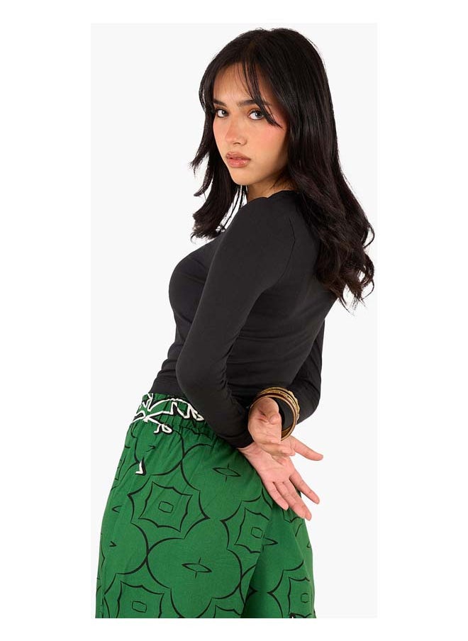 Clue Long Sleeves Cropped Top  - Image 3