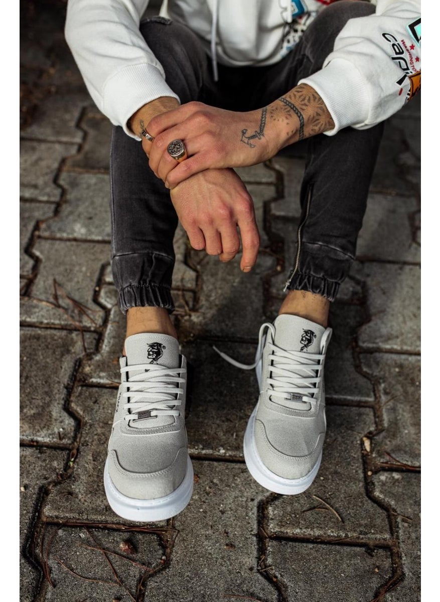 KnACK - High Sole Casual Suede Shoes 040 Stone - Image 1
