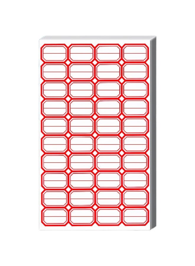 Nvv Label Stickers, 2400 Pieces, 29*20Mm Self-Adhesive Labels, Self-Adhesive Name Tags, Price Tags, Stationery Sticky Notes, Bq-292001 Red-60 - Image 1