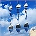 DJUAN Metal Bird Scare Discs SetHighly Reflective DoubleSided Bird ReflectorsExtra Sparkly Wind Spinners Outdoor Garden Decor Bird Devices Deterrent to Scare Birds Away from Yard Patio Farm - Image 3