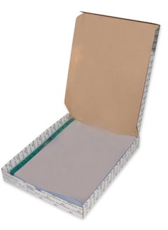 Durable Durable punched pocket A4, open top, crystal clear, 90my, transparent with green perforated spine, 100 pieces  - Image 1