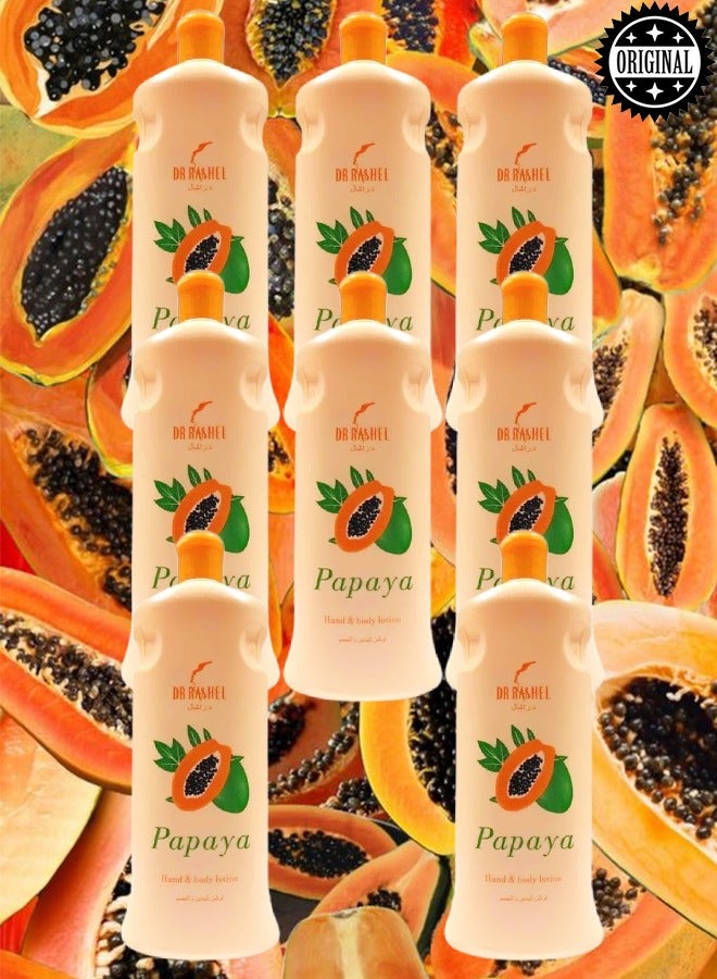 RASHELL 8 Pieces Dr Rashel Papaya Whitening Hand And Body Lotion 600ml - Image 1
