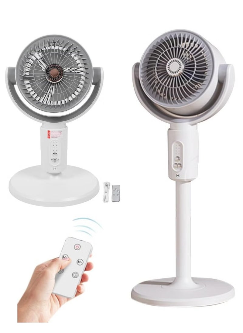 Silent Tower Fan With Remote Control Powerful Fan 360 Circulation Quiet And Powerful Floor Fan Smart Oscillating Fan 5 Wind Speeds 8 Speed Intelligent Timing Adjustable Height Standing Fan