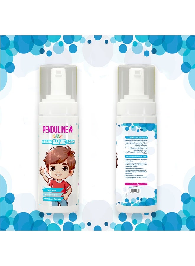 Penduline Kids Facial Blue Foam: Antioxidant-Rich, Moisturizing, and Soothing Formula |  free from Sulfate and alcohol | 150 ML - Image 3