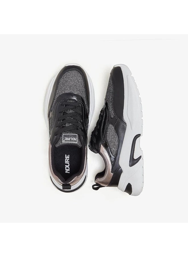 نديور حذاء سنيكرز نسائي سميك من NDURE - Image 4
