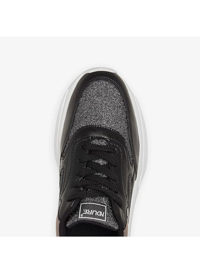 نديور حذاء سنيكرز نسائي سميك من NDURE - Image 3