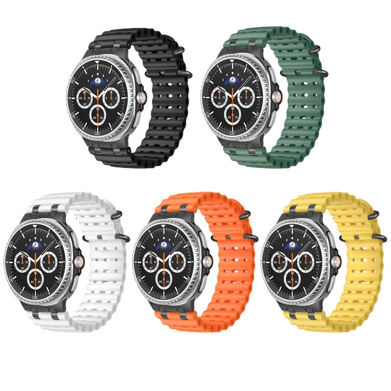 سوار ساعة ذكية رياضي من السيليكون متوافق باللون أسود قابل للتعديل مع Samsung Galaxy Watch 40/41mm بملاءمة قابلة للتعديل وحزام ناعم للاستبدال اليومي للاستخدام الداخلي سهل التخزين - Image 2