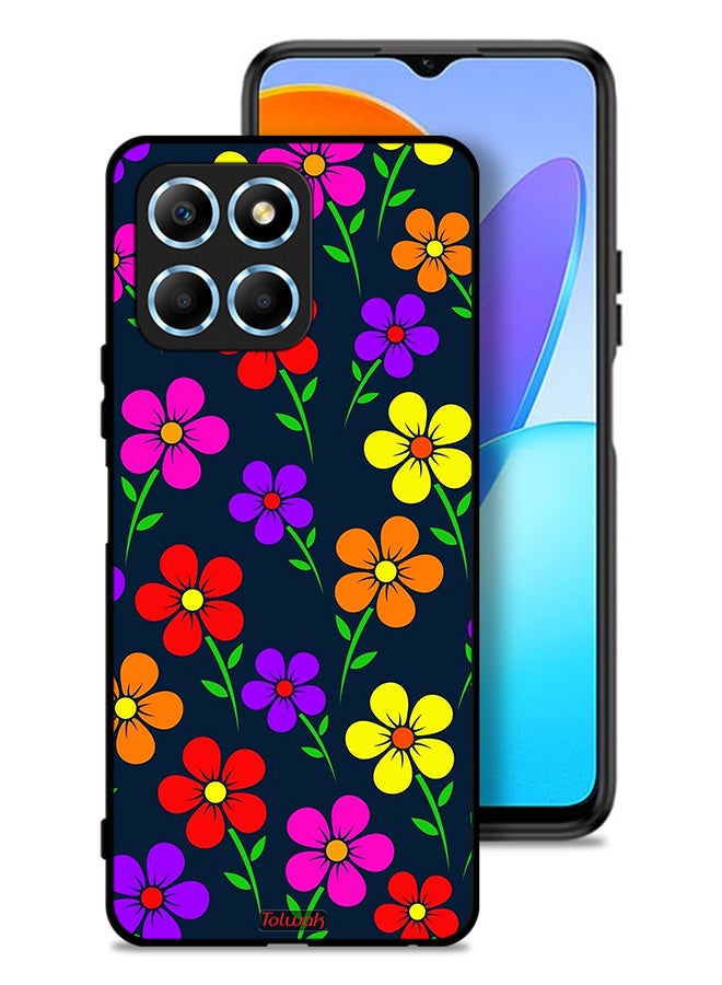 Tolwak Honor X8 5G Protective Case Cover Colorful Flowers - Image 1