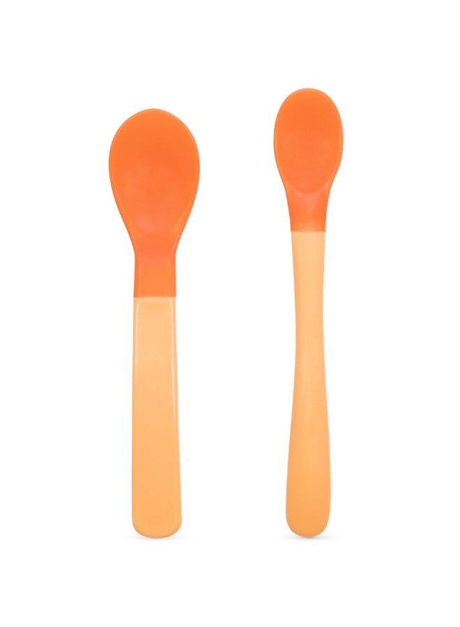 Baboo Heat Sensitive Spoons (2-Pack) – Spoons change color above 37°C to protect your baby from hot food | Best Silicone Baby Spoons for Babies | BPA-Free 4+ Months - Image 4