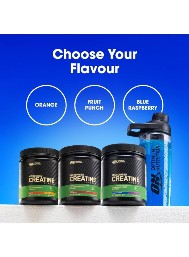 ON Optimum Nutrition Micronised Creatine 247.5g Blue Raspberry - Image 5