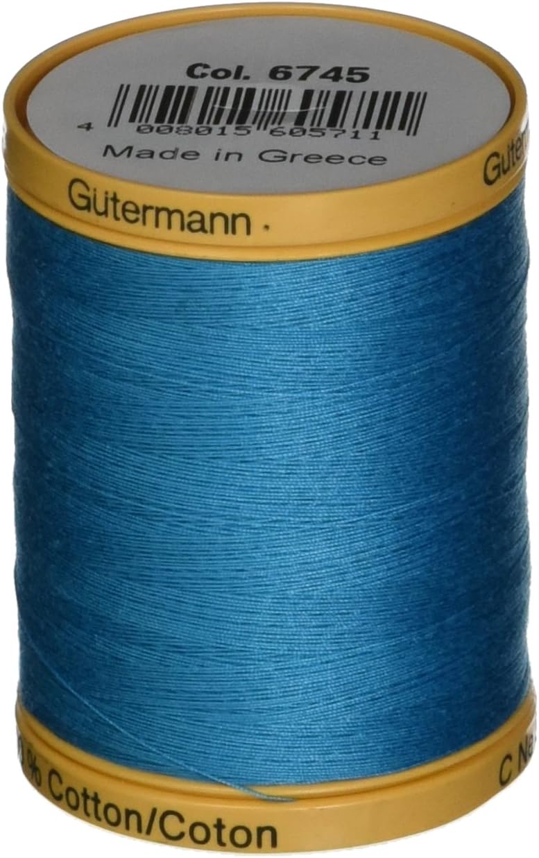 Gtermann Gutermann Natural Cotton Thread, 800m/875 yd, Aqua Marine - Image 1