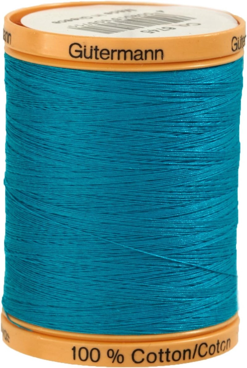 Gtermann Gutermann Natural Cotton Thread, 800m/875 yd, Aqua Marine - Image 2