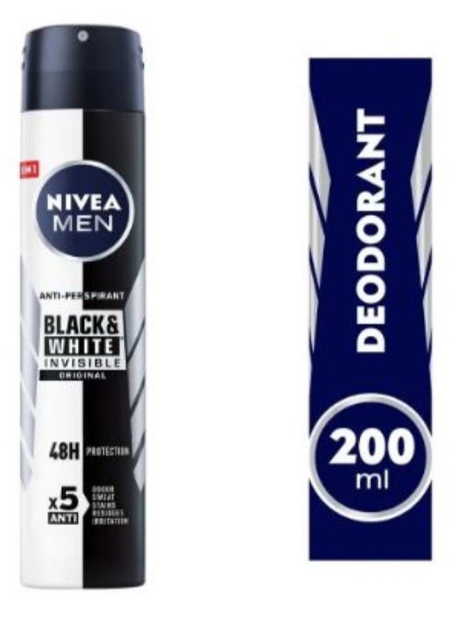 نيفيا بخاخ مزيل عرق رجال انفيزبل بلاك اورجينال 200 مل