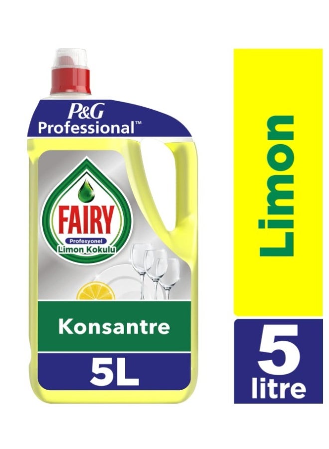 Fairy Lemon Dishwashing Liquid | Hand Dish Wash Liquid Soap | 5L - Image 2