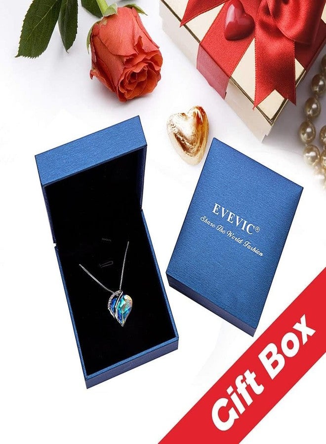 إيفيفك قلادة قلب من الكريستال النمساوي للنساء، قلادة أنيقة مطلية بالذهب عيار 14 قيراط، مجوهرات مضادة للحساسية (فيتريل لايت) - Image 5