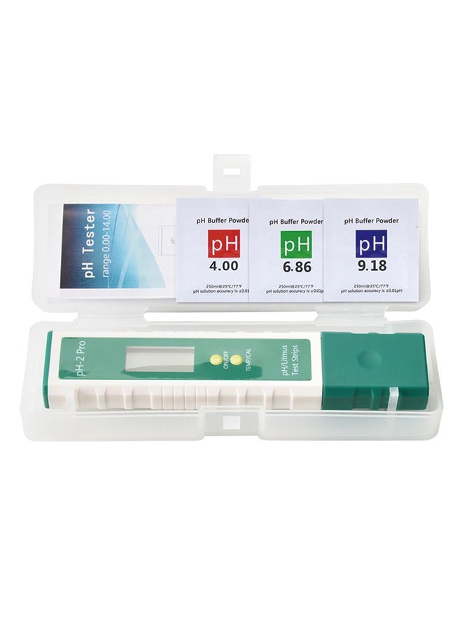 قلم اختبار جودة المياه PH-2 Pro مع شرائط اختبار الرقم الهيدروجيني ومقياس الحرارة  - Image 3