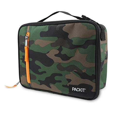 PackIt Freezable Classic Lunch Box, Camo, Built with EcoFreeze Technology, Collapsible, Reusable, Zip Closure With Zip Front Pocket and Buckle Handle, Perfect for Lunches - Image 1