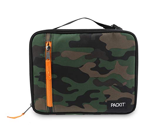 PackIt Freezable Classic Lunch Box, Camo, Built with EcoFreeze Technology, Collapsible, Reusable, Zip Closure With Zip Front Pocket and Buckle Handle, Perfect for Lunches - Image 2