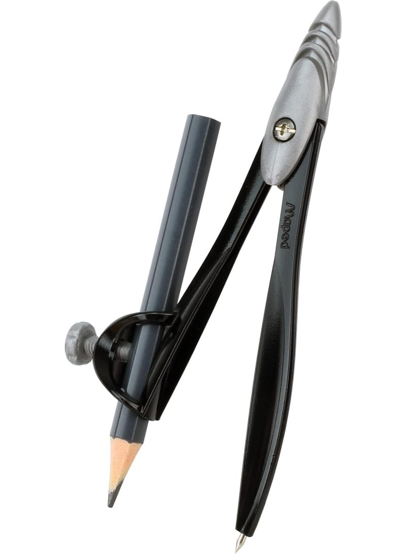 Maped Study Metal Compass with Universal Holder in Reusable Storage Case (119410TA) - Image 2