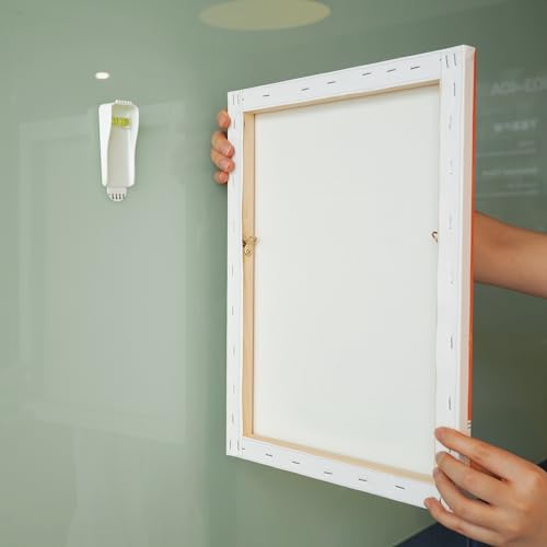 JELLYSUB Large Canvas Hangers, 6 Picture Hangers, 10 Large Removable Adhesive Strips, Damage Free Picture Hanging Hooks Heavy Duty, Wall Hangers Without Nails - Image 5