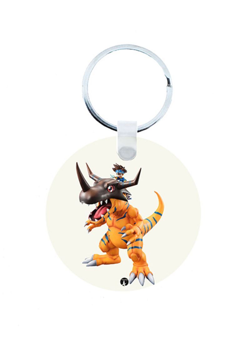 RKN Digimon Anime Wooden Keychain