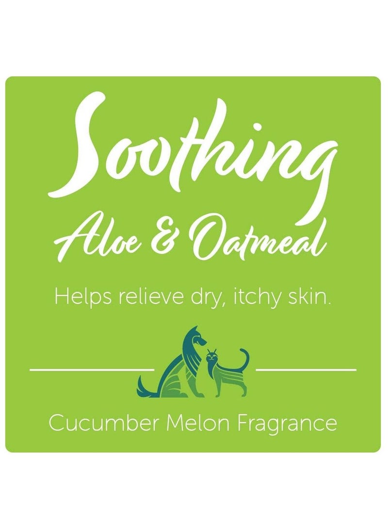 nootie Soothing Aloe & Oatmeal Pet Shampoo Cucumber Melon Scented 473 ml - Image 2