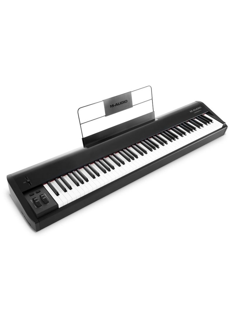 M-Audio - M-Audio Hammer 88 - Premium 88-Key Piano-Style Hammer-Action USB/MIDI Keyboard Controller Including Software Suite for Mac & PC - Image 1