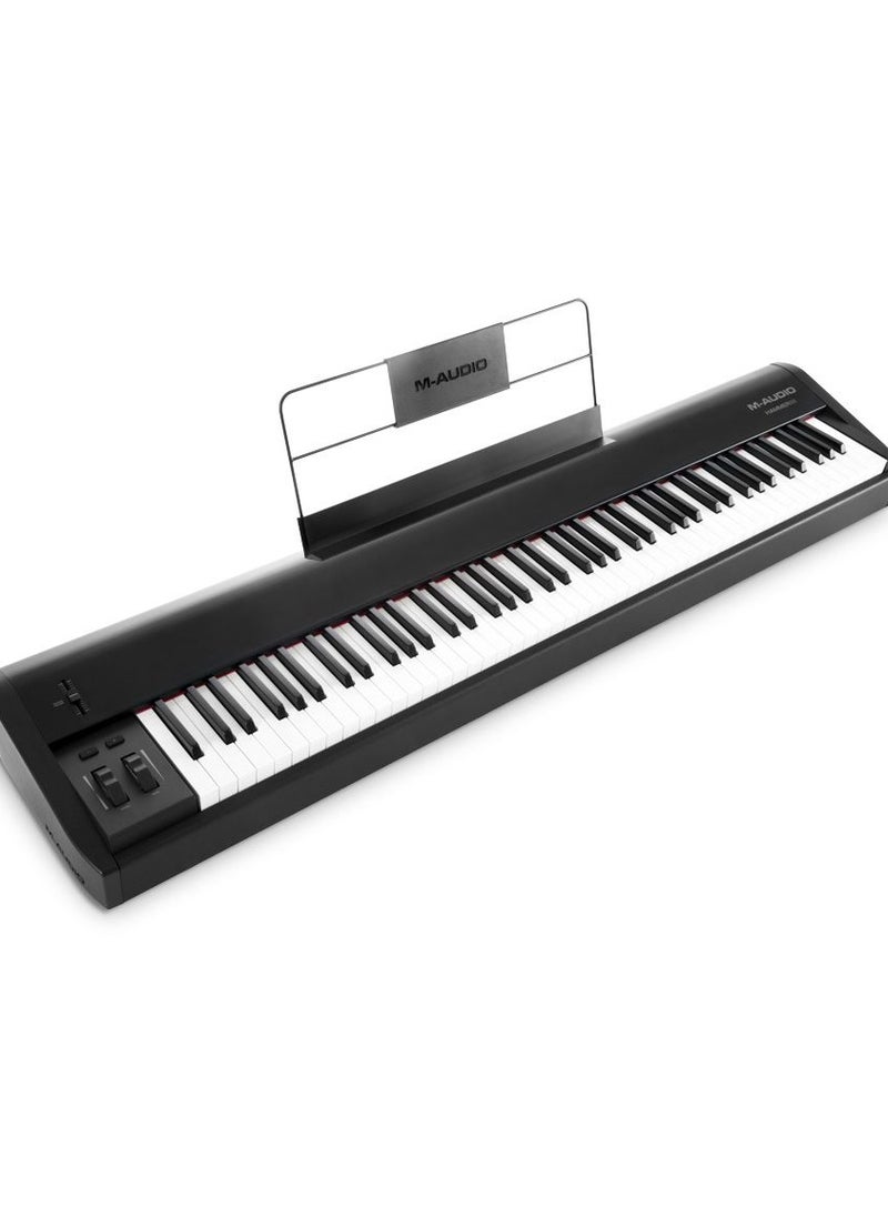 M-Audio - M-Audio Hammer 88 - Premium 88-Key Piano-Style Hammer-Action USB/MIDI Keyboard Controller Including Software Suite for Mac & PC - Image 1