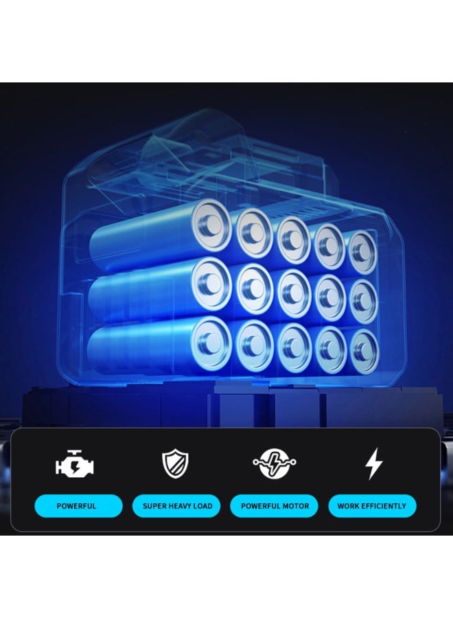 منشار شجرة ومقص تقليم لاسلكي بطول 4.5 متر، مقص شجرة كهربائي طويل المدى مع عمود تمديد، بطاريتان قابلتان لإعادة الشحن، منشار شجرة كهربائي خفيف الوزن محمول باليد لقطع الأغصان العالية وتقليم الحديقة - Image 4