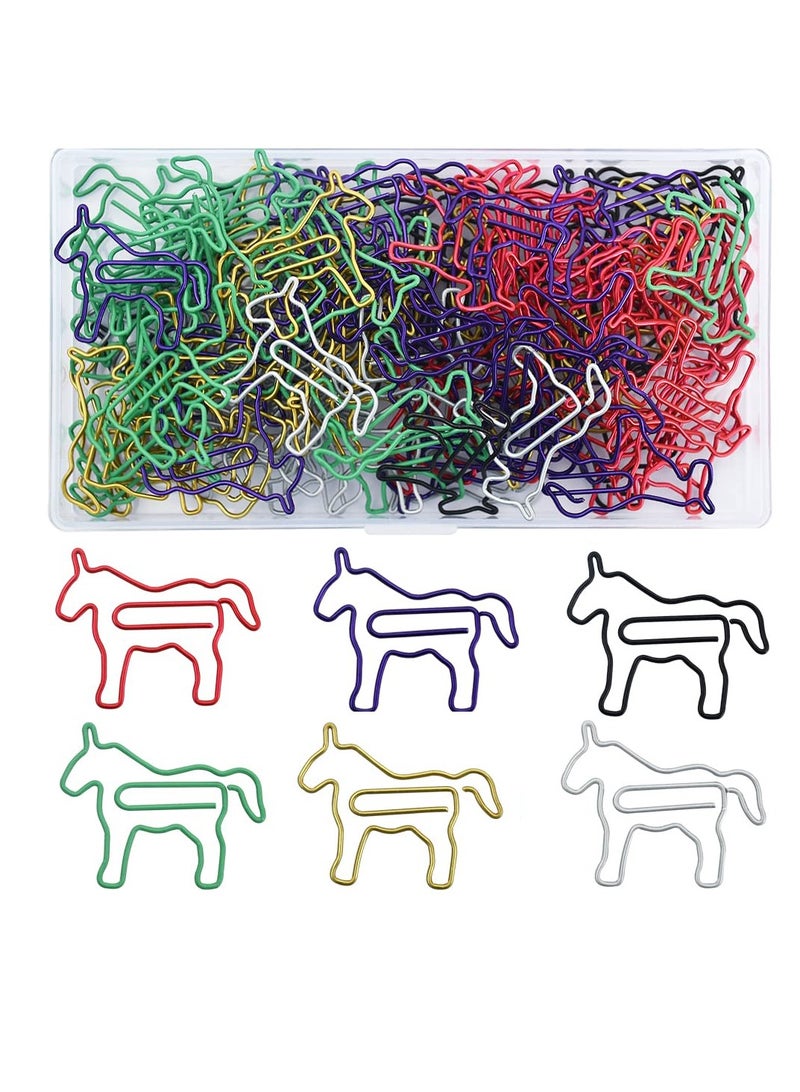 80  Animal Paperclips in Gift Box, Assorted Colors for Kids and Office Use, Perfect for Scrapbooks and Invitations - Image 1