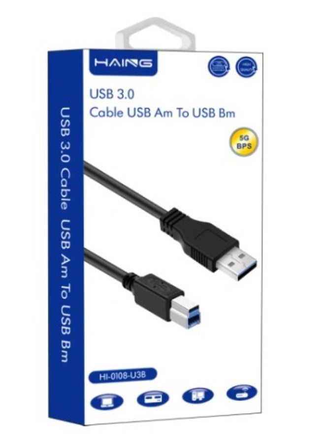 Haing USB 3.0 AM TO USB BM Cable - Image 4