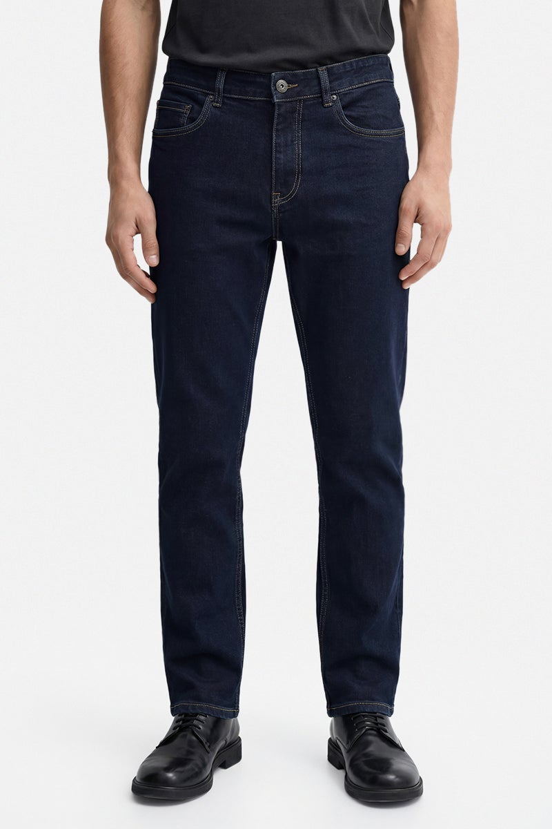 SNITCH Indigo Solid Straight Fit Casual Jeans - Image 4