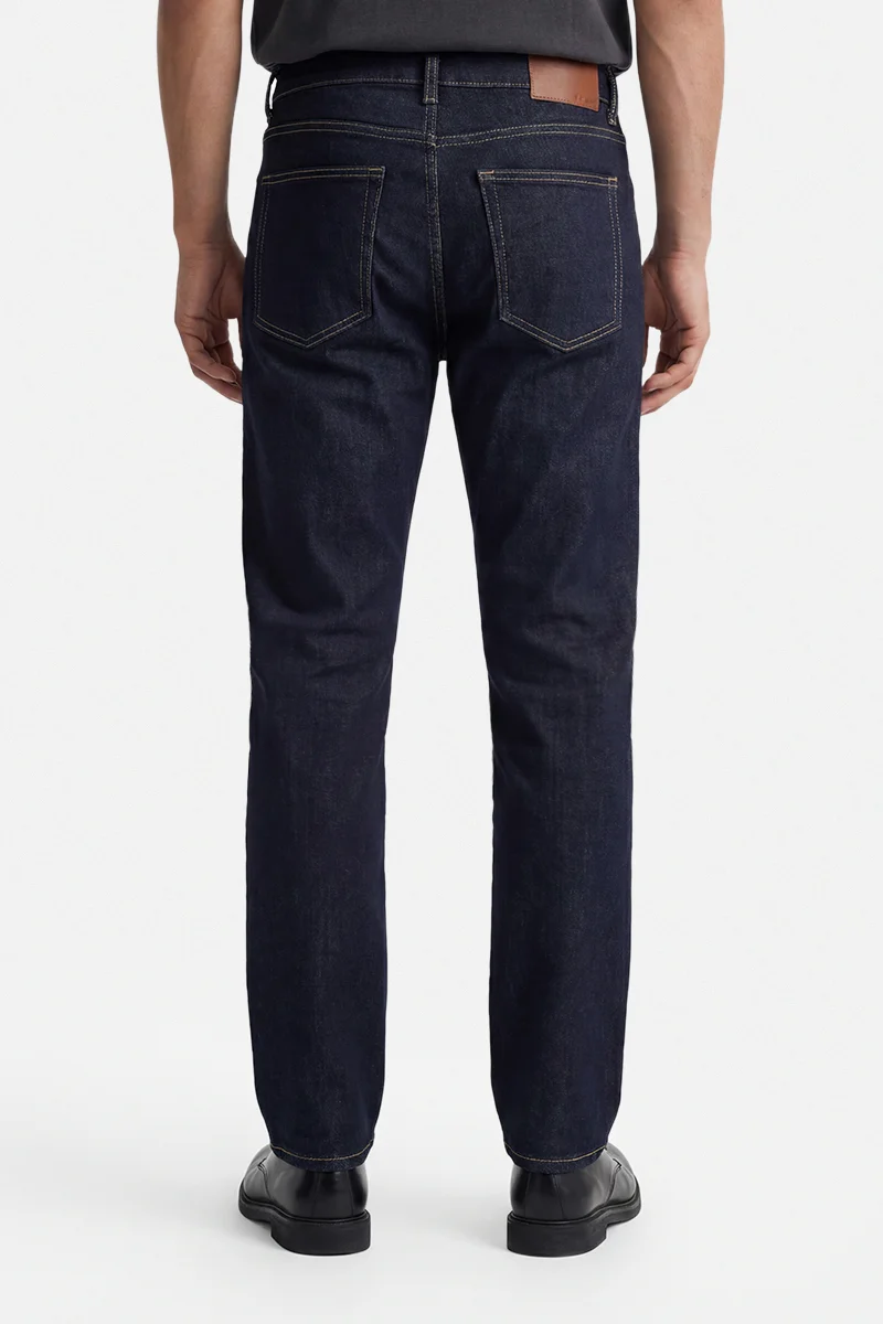سنيتش Indigo Solid Straight Fit Casual Jeans