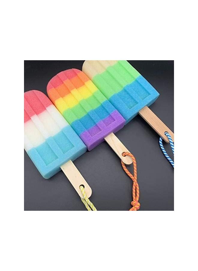 klarako Bath Sponge, Shower Sponge Body Scrubber 2Pcs Ice Cream Bath Ball Random Style - Image 5