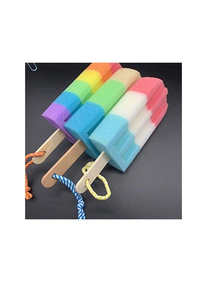 klarako Bath Sponge, Shower Sponge Body Scrubber 2Pcs Ice Cream Bath Ball Random Style - Image 4