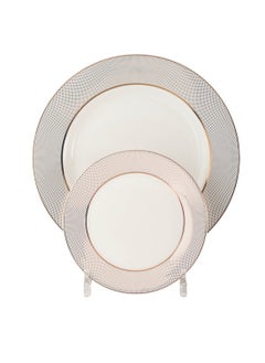 Dania 75-piece dining set made of pure porcelain with elegant and modern decor, suitable for all occasions and for 12 people  - Image 2