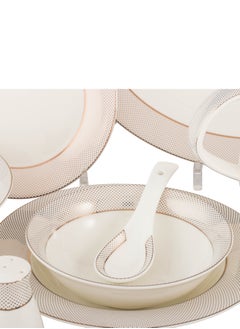 Dania 75-piece dining set made of pure porcelain with elegant and modern decor, suitable for all occasions and for 12 people  - Image 5