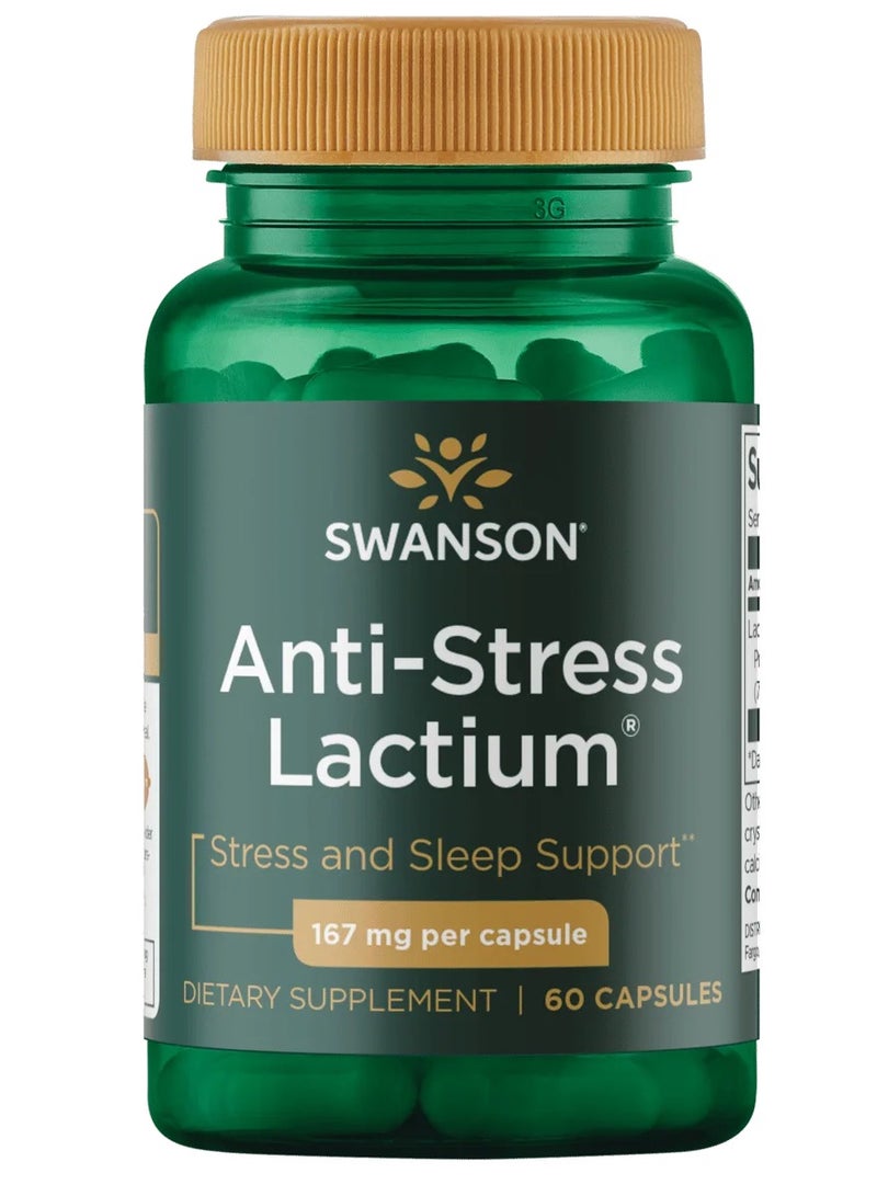 سوانسون‏, تركيبة مضادة للإجهاد ، 167 ملجم ، 60 كبسولة