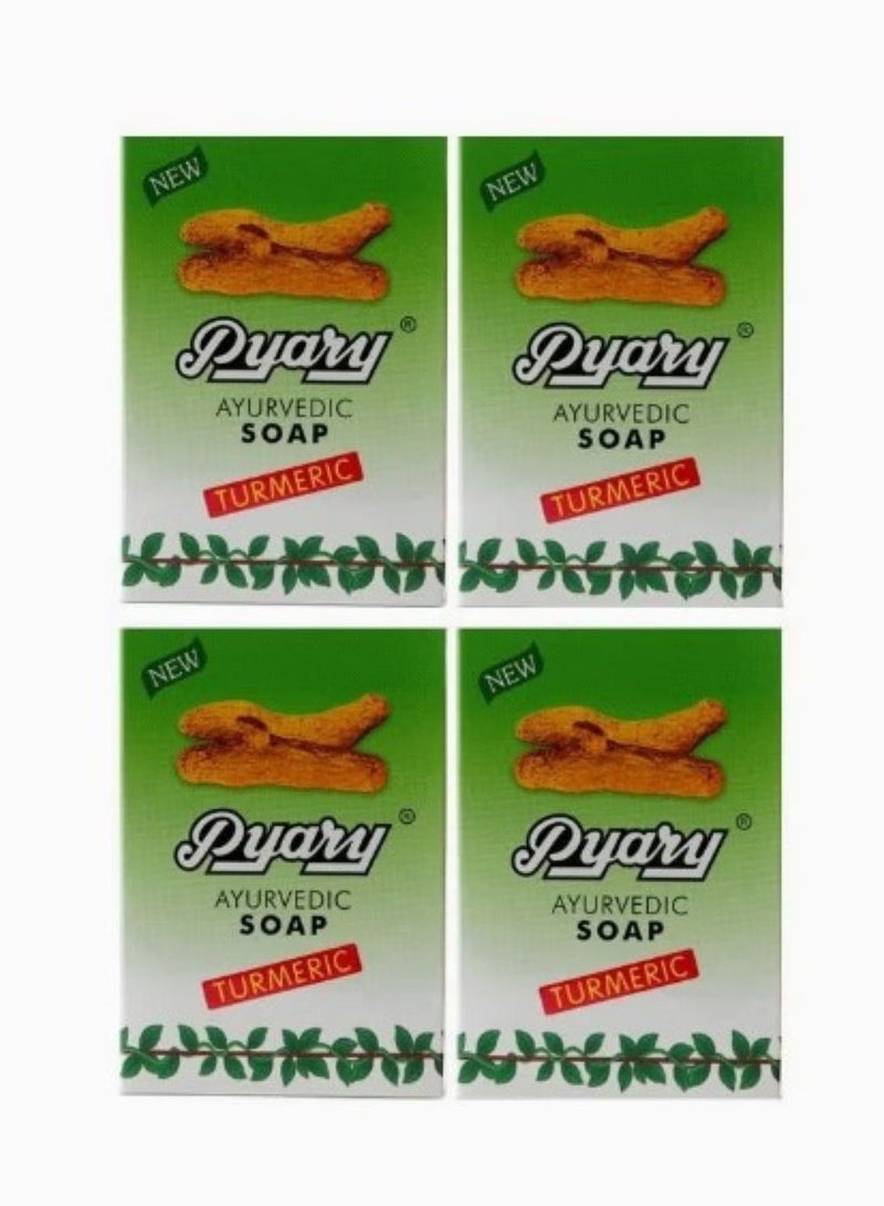 Pyary 4-Pack Ayurvedic Turmeric Soap - Image 1